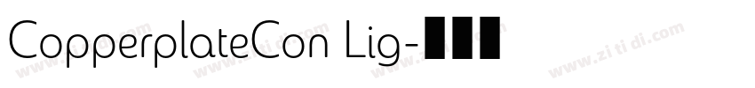 CopperplateCon Lig字体转换